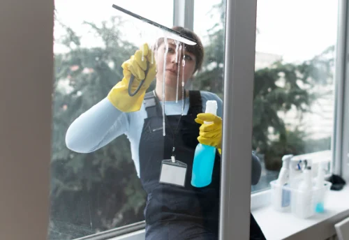 Nettoyage de vitres intérieures et extérieures à Jouillat